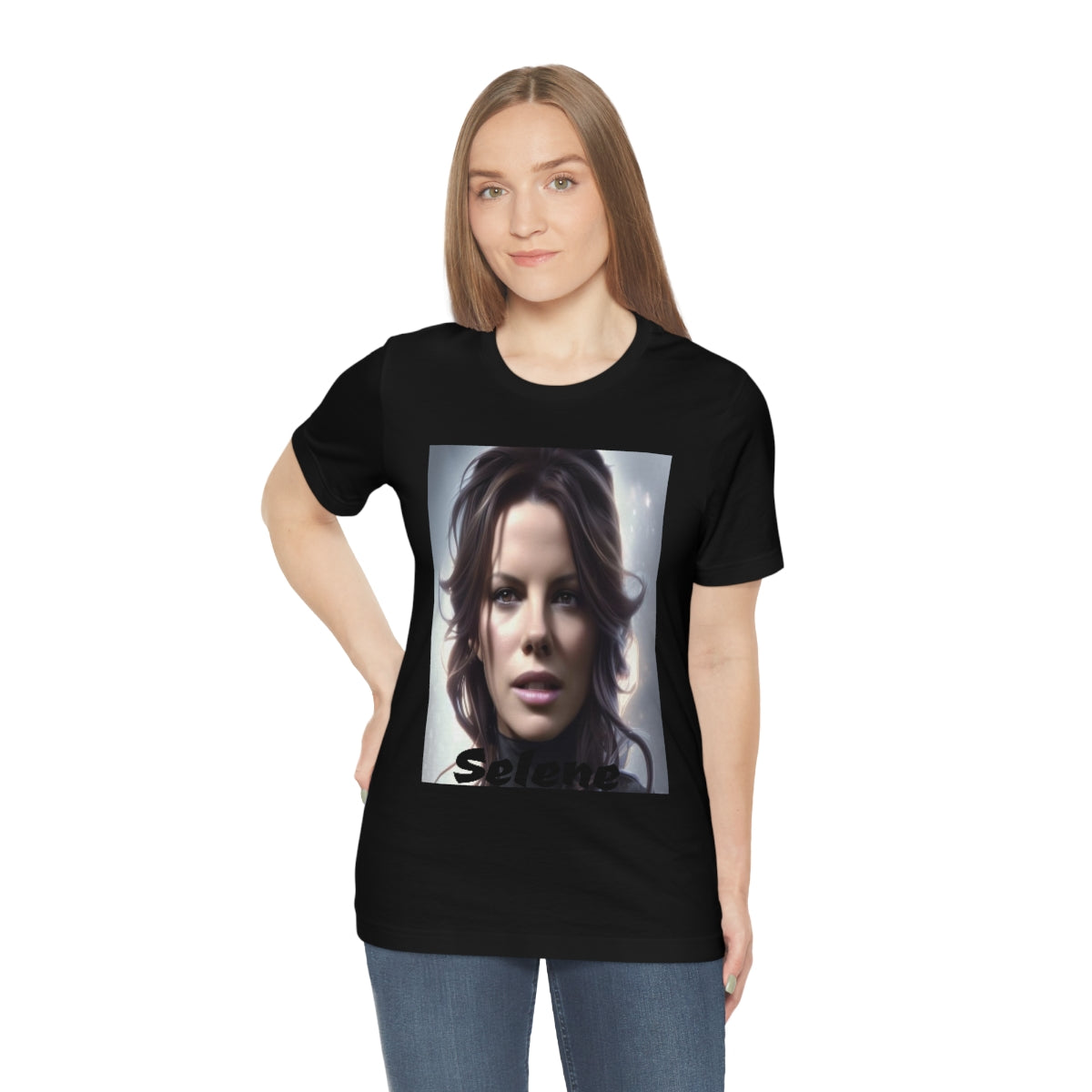 Unisex Jersey Short Sleeve Tee Selene (underworld) Kate Beckinsale movie tribute shirt