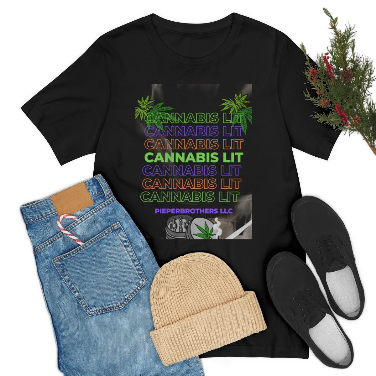 Unisex Jersey Short Sleeve Tee Cannabis Lit