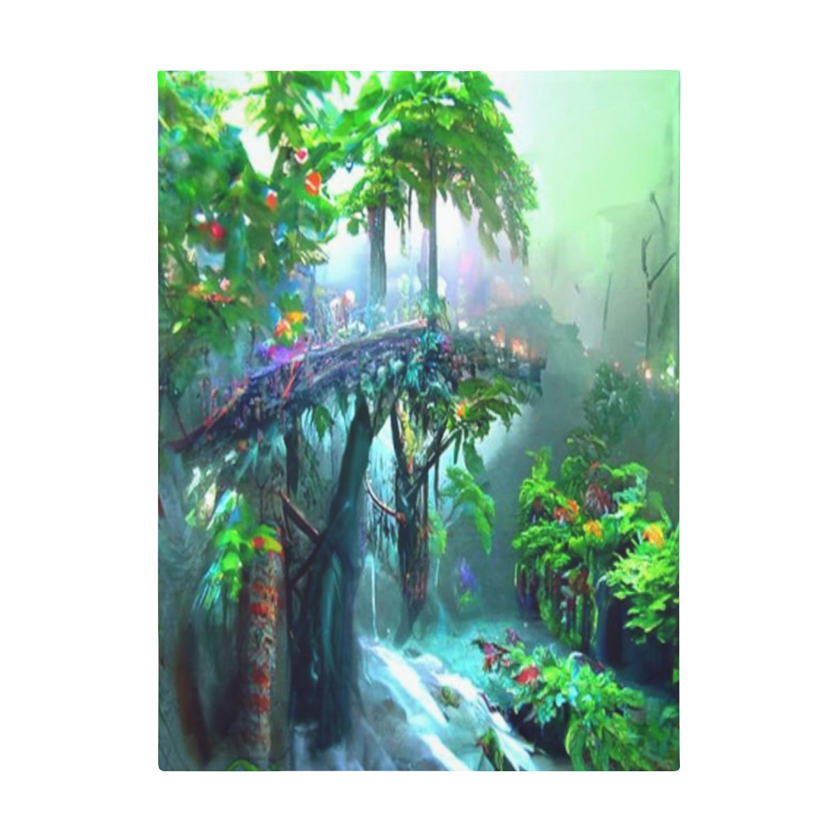 Plush Fleece Blanket Rainforest