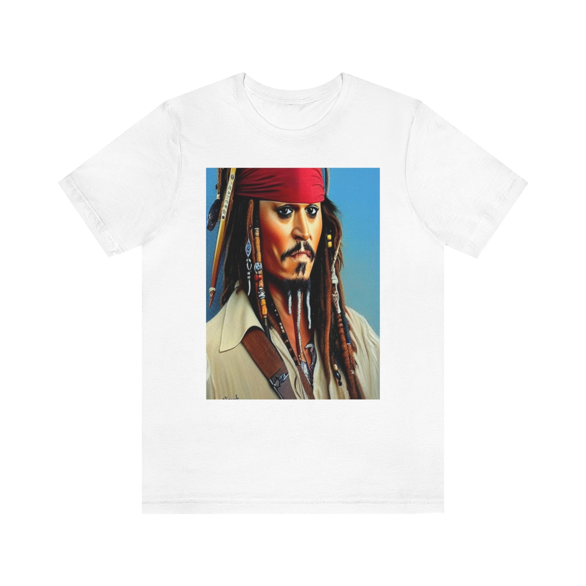 Unisex Jersey Short Sleeve Tee Cap Jack AI Art