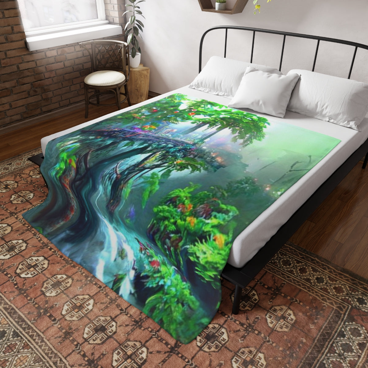 Plush Fleece Blanket Rainforest