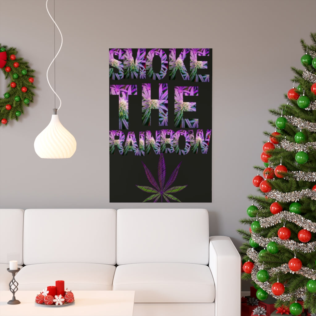 Premium Matte vertical poster Smoke The Rainbow