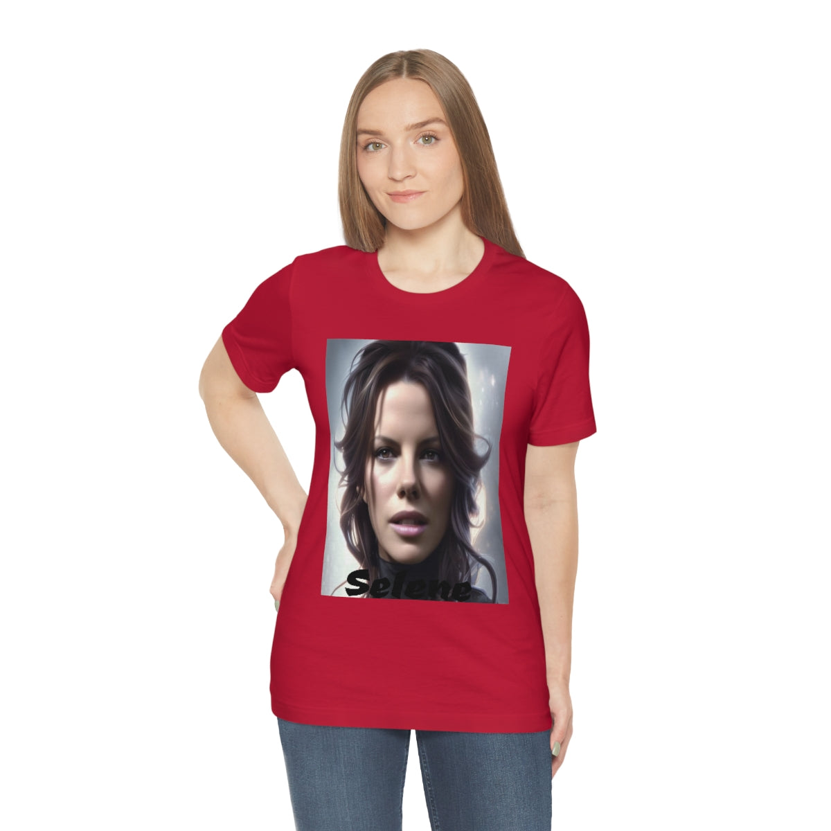 Unisex Jersey Short Sleeve Tee Selene (underworld) Kate Beckinsale movie tribute shirt