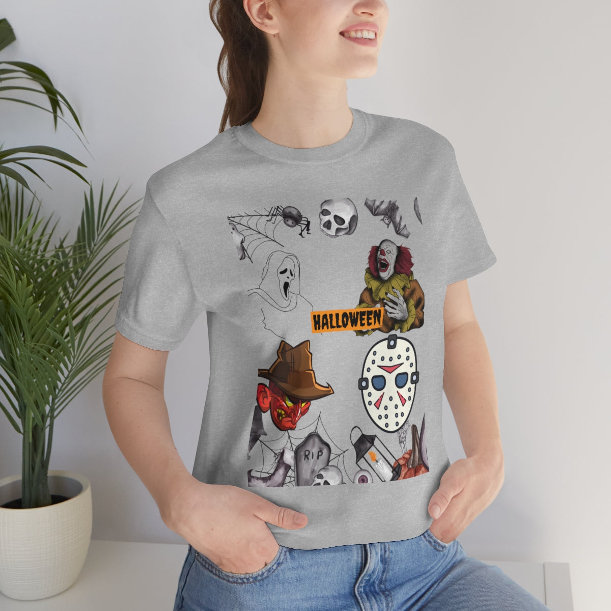 Unisex Jersey Short Sleeve Tee Halloween Horror