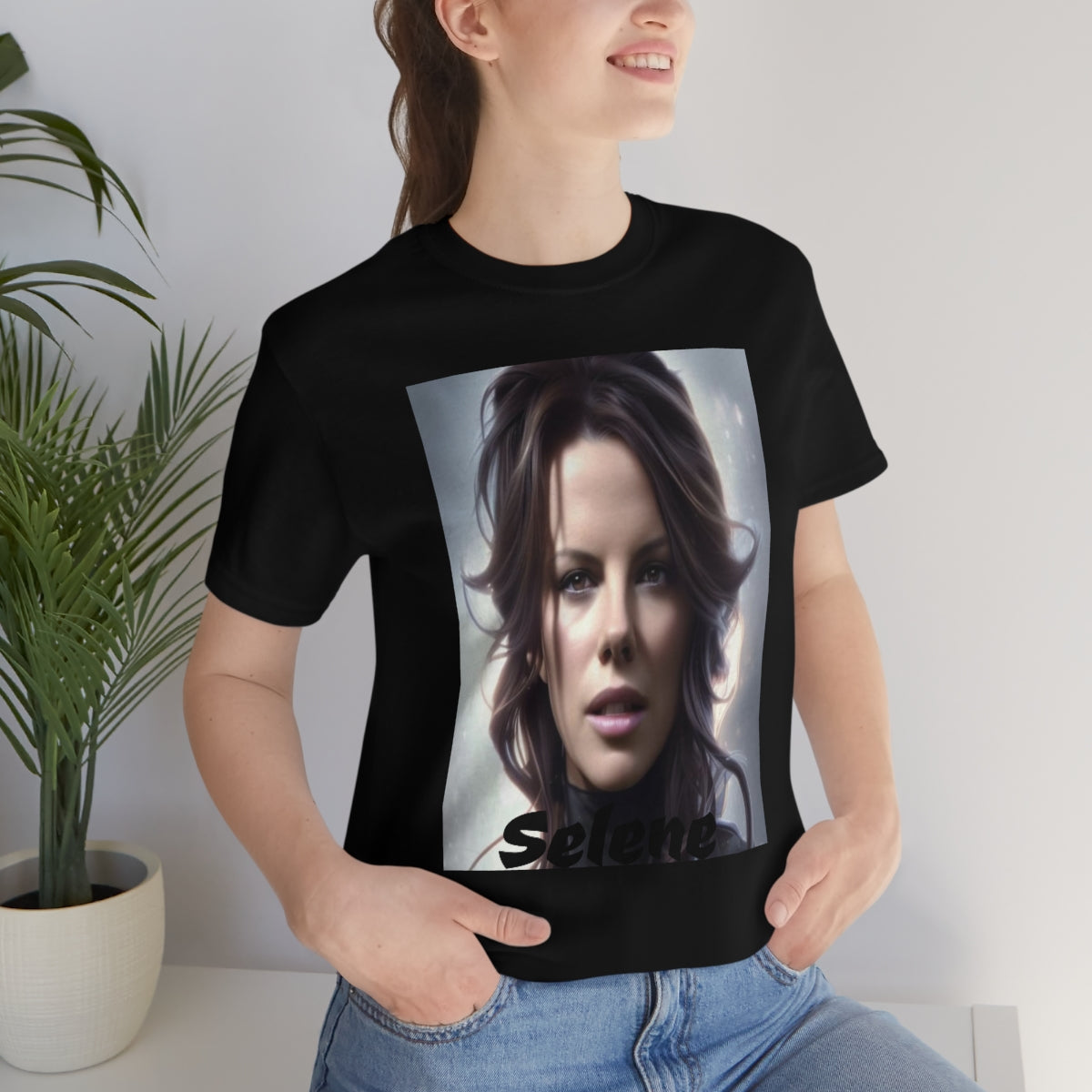 Unisex Jersey Short Sleeve Tee Selene (underworld) Kate Beckinsale movie tribute shirt