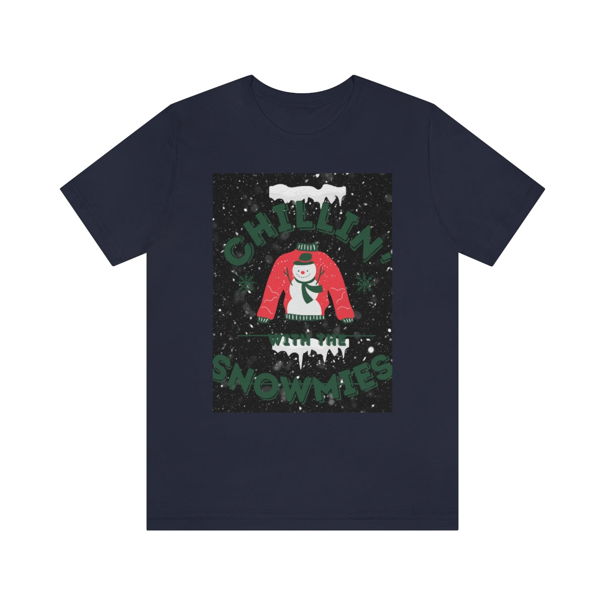 Unisex Jersey Short Sleeve Tee Chillin with the Hommies Xmas shirt