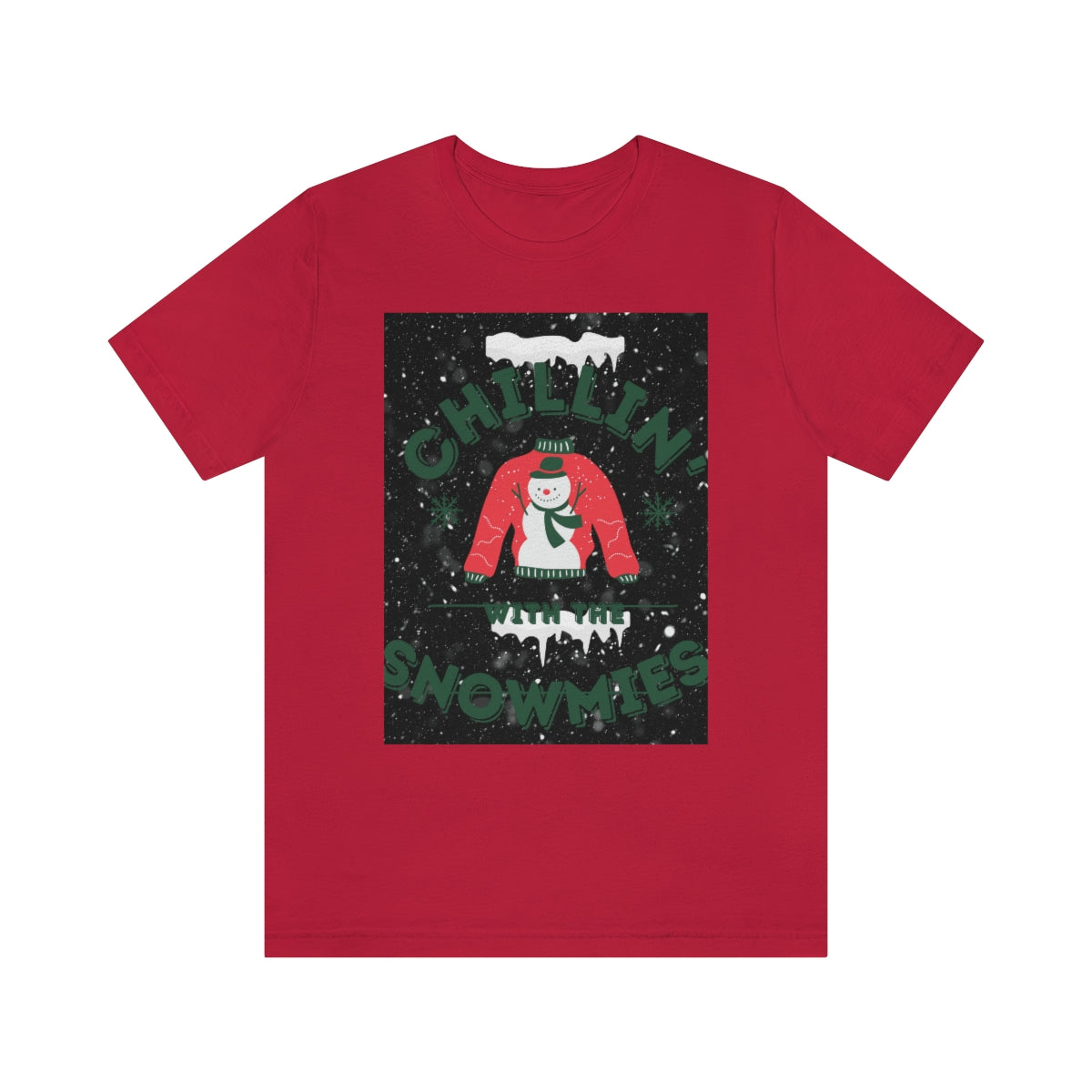 Unisex Jersey Short Sleeve Tee Chillin with the Hommies Xmas shirt