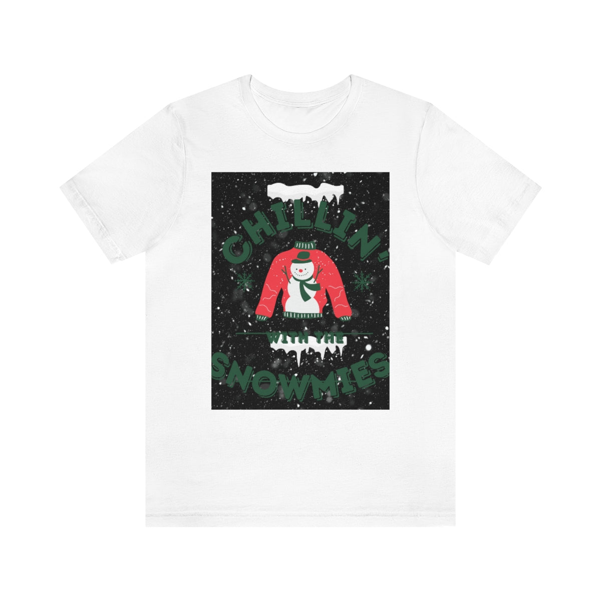 Unisex Jersey Short Sleeve Tee Chillin with the Hommies Xmas shirt