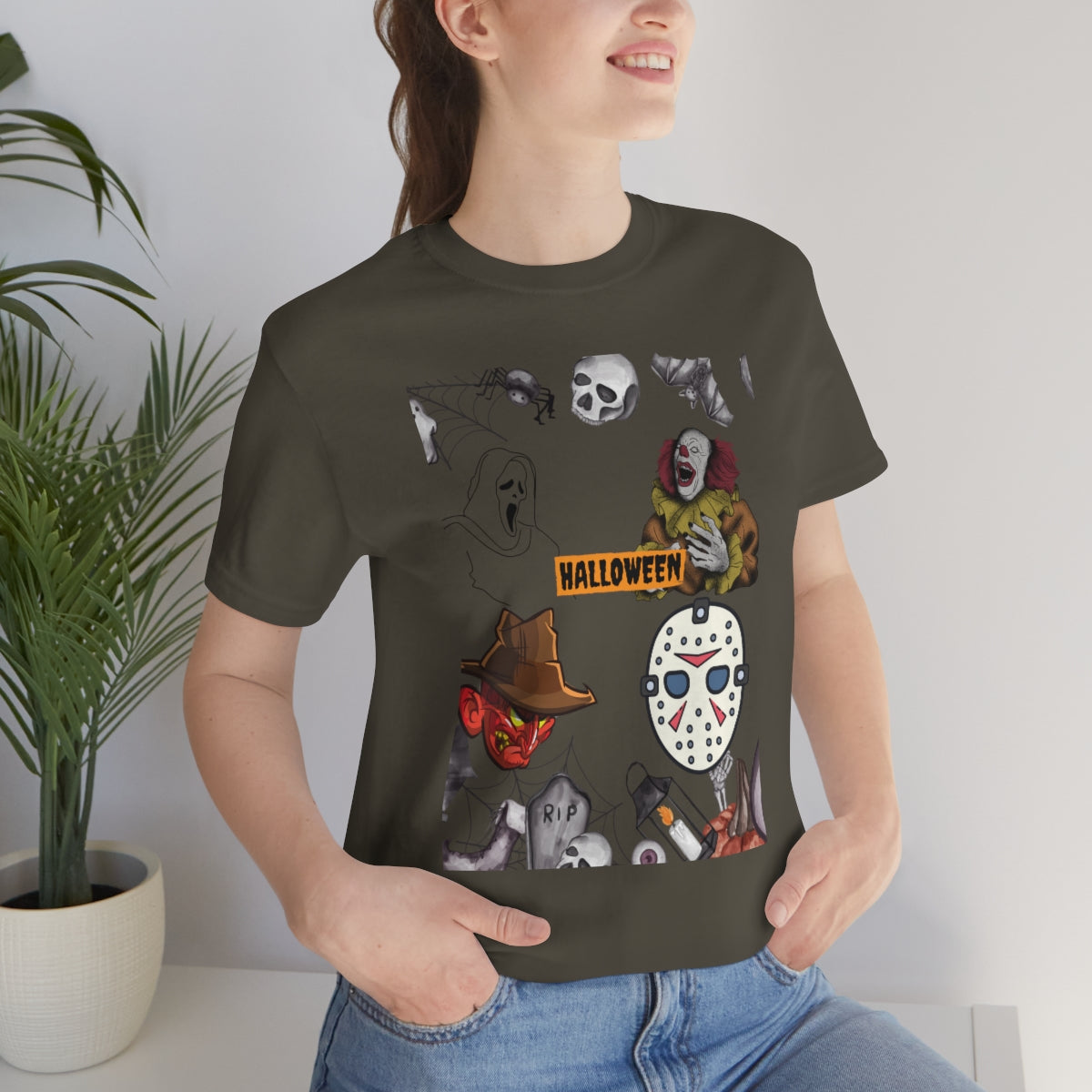 Unisex Jersey Short Sleeve Tee Halloween Horror