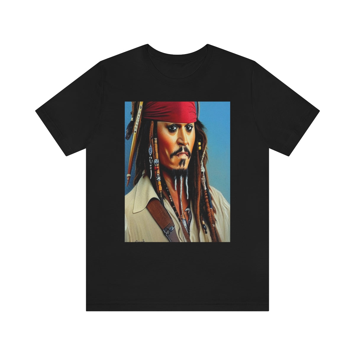 Unisex Jersey Short Sleeve Tee Cap Jack AI Art