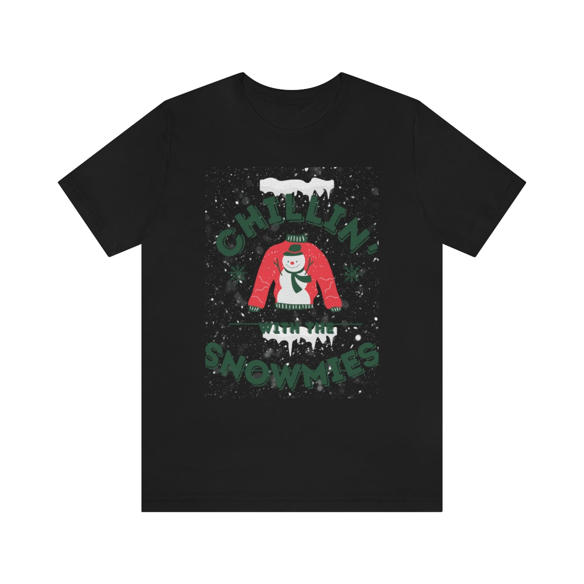 Unisex Jersey Short Sleeve Tee Chillin with the Hommies Xmas shirt