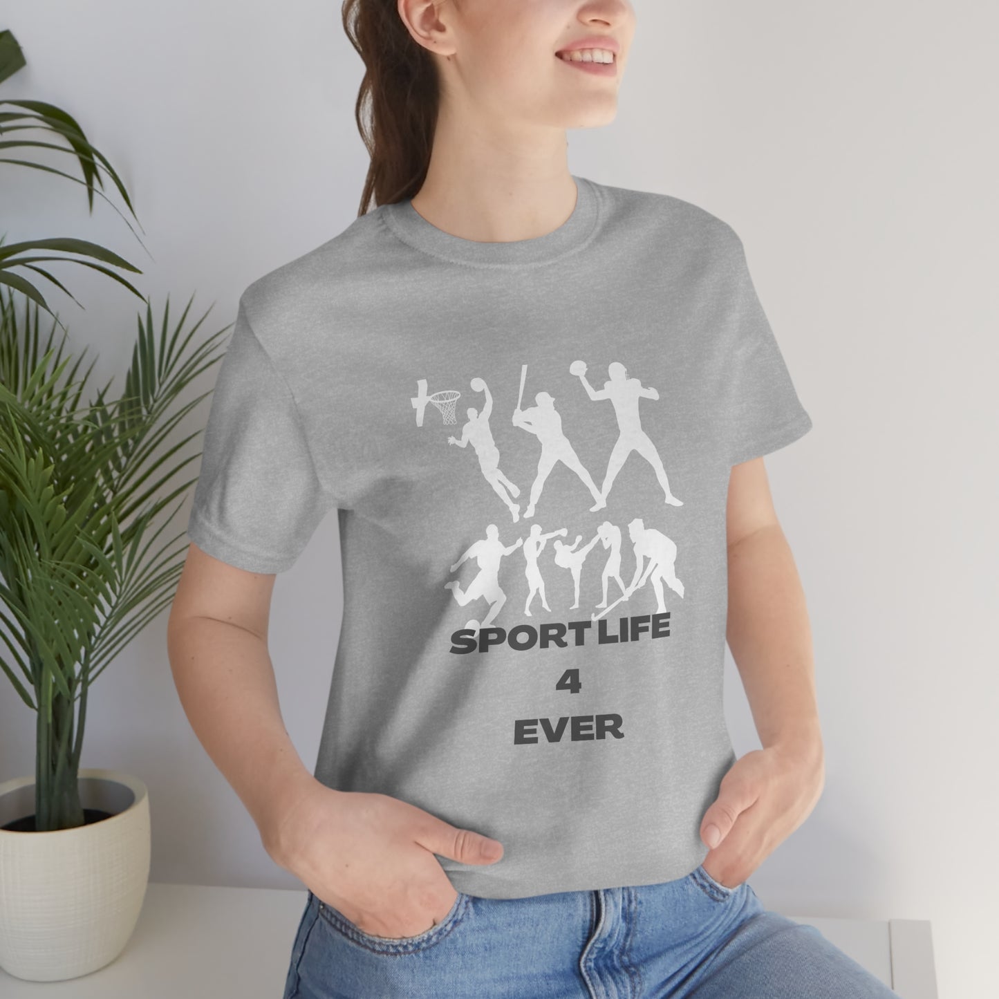 Unisex Jersey Short Sleeve Tee Sport Life 4 Ever