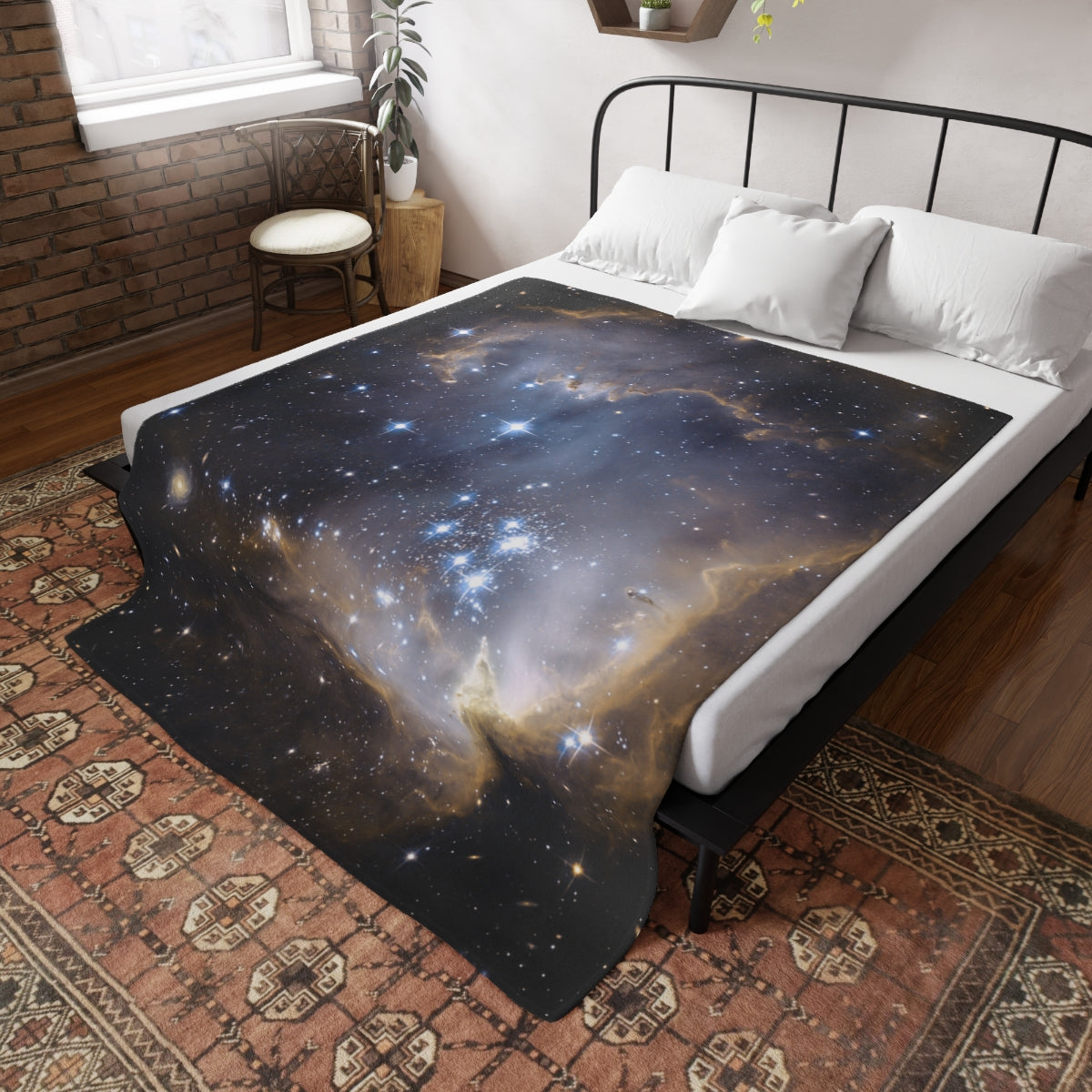 Plush Fleece Blanket Among the Stars