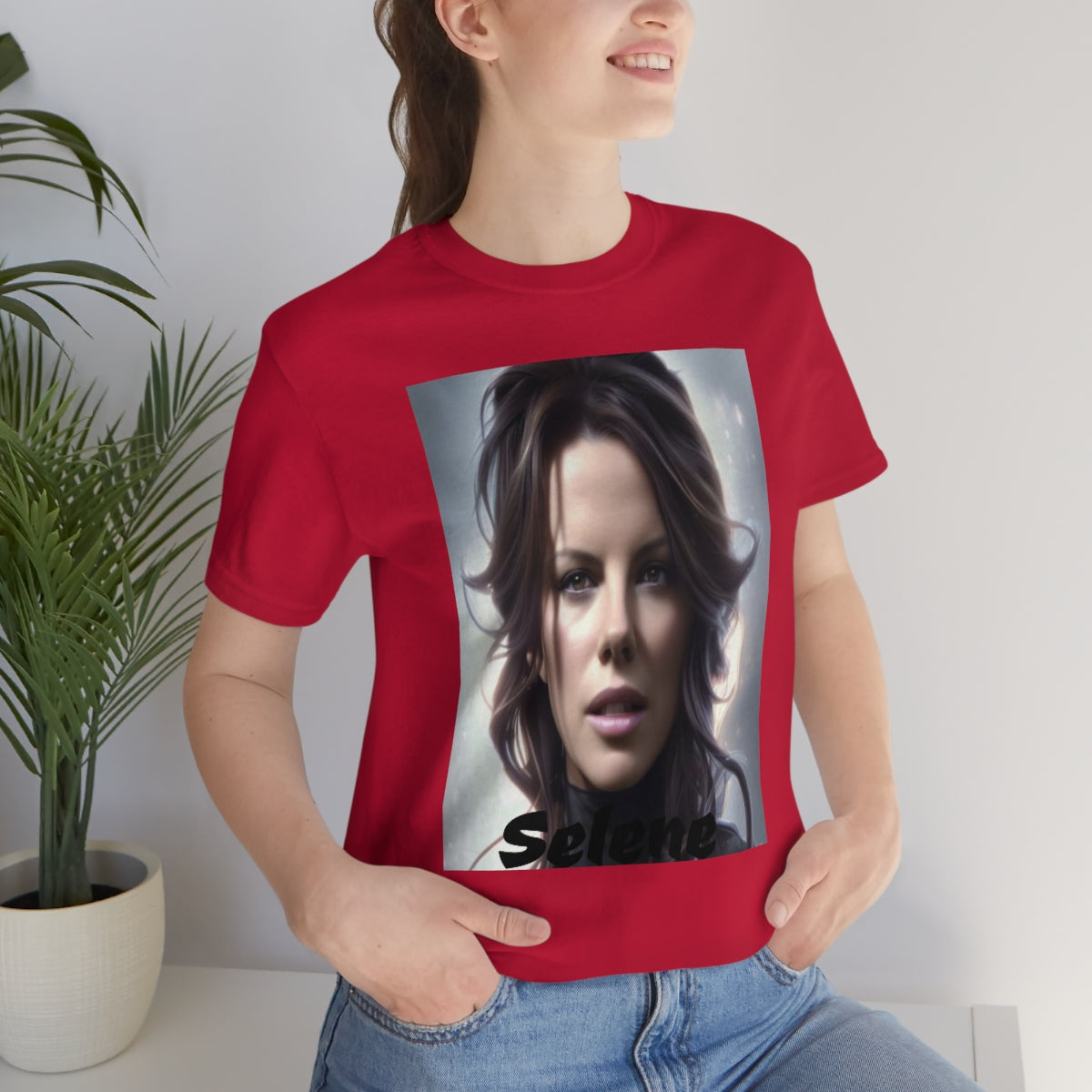 Unisex Jersey Short Sleeve Tee Selene (underworld) Kate Beckinsale movie tribute shirt