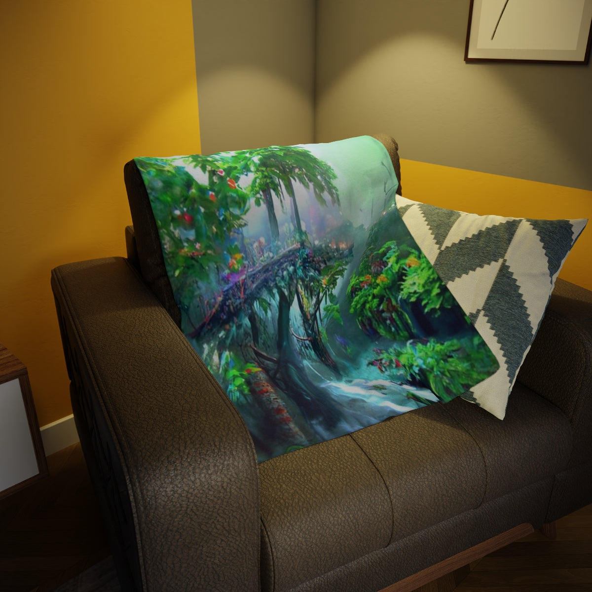 Plush Fleece Blanket Rainforest