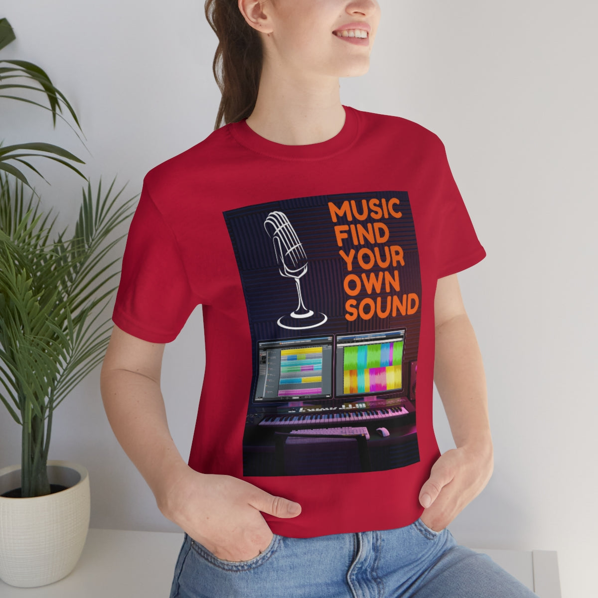 Unisex Jersey Short Sleeve Tee MUSIC FIND YOUR OWN SOUND