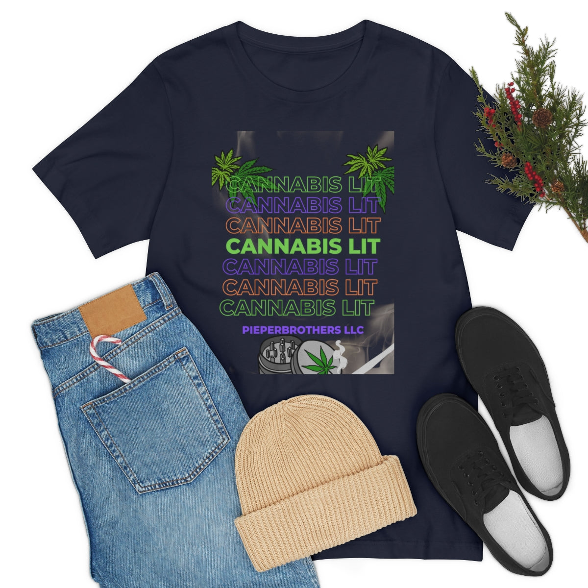 Unisex Jersey Short Sleeve Tee Cannabis Lit