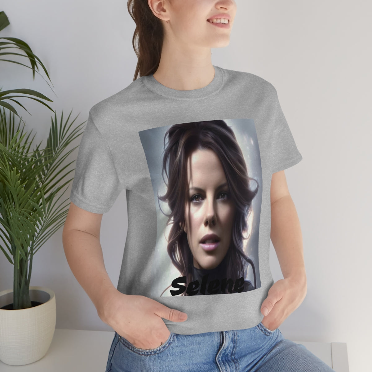 Unisex Jersey Short Sleeve Tee Selene (underworld) Kate Beckinsale movie tribute shirt