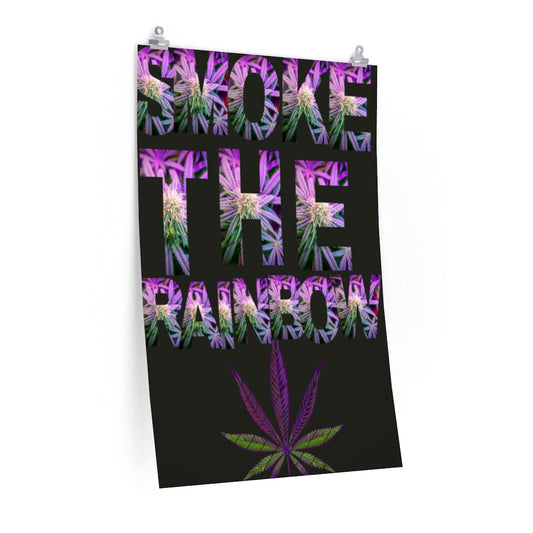 Premium Matte vertical poster Smoke The Rainbow