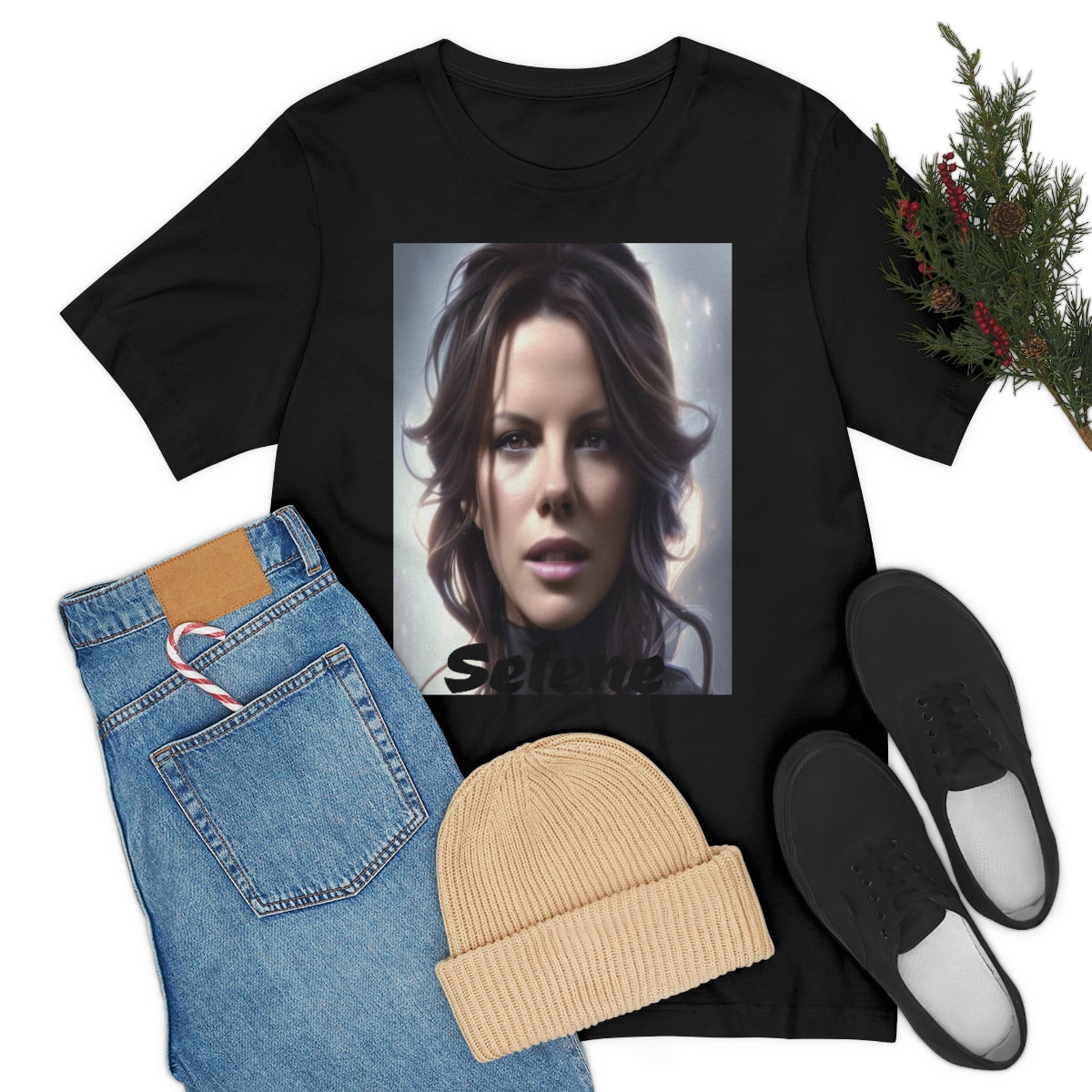 Unisex Jersey Short Sleeve Tee Selene (underworld) Kate Beckinsale movie tribute shirt